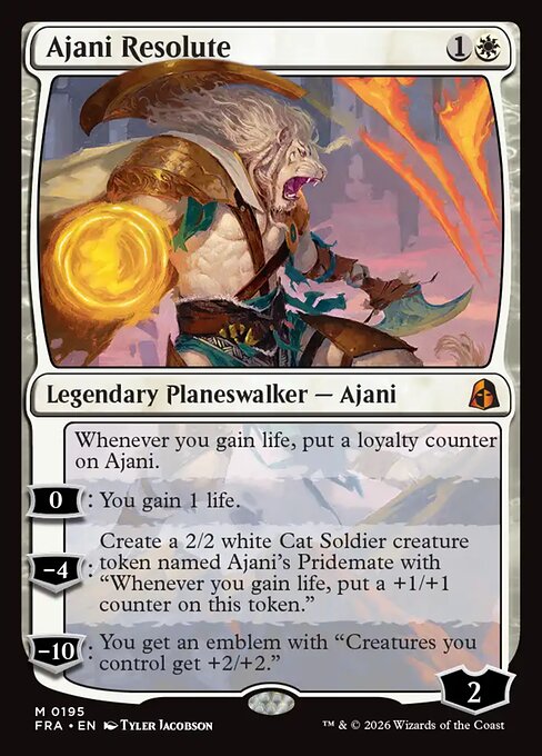 Ajani Resolute - FRA-0195 - Mythic 1