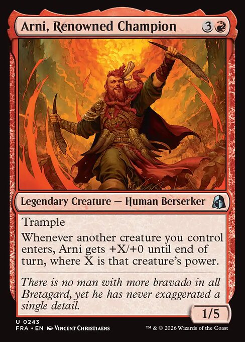 Arni, Renowned Champion - FRA-0243 - Uncommon 1
