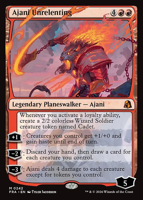 Ajani Unrelenting - FRA-0242 - Mythic