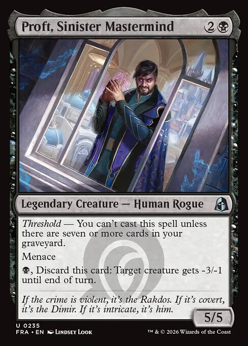 Proft, Sinister Mastermind - FRA-0235-F - Uncommon - Foil 1