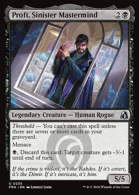 Proft, Sinister Mastermind - FRA-0235-F - Uncommon - Foil