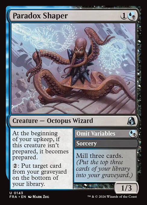 Paradox Shaper // Omit Variables - FRA-0143-F - Uncommon - Foil 1