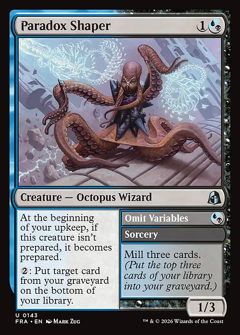 Paradox Shaper // Omit Variables - FRA-0143-F - Uncommon - Foil