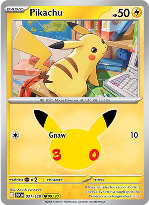 Pikachu - 30C-031-H - Pikachu Rare