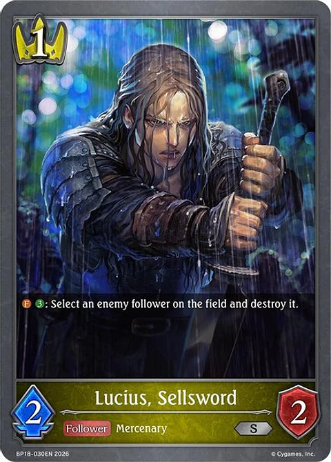 Lucius, Sellsword - BP18-030EN - Silver