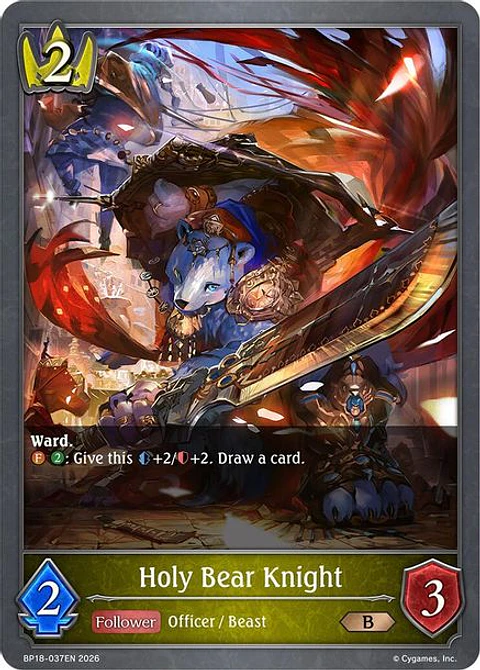 Holy Bear Knight - BP18-037EN - Bronze