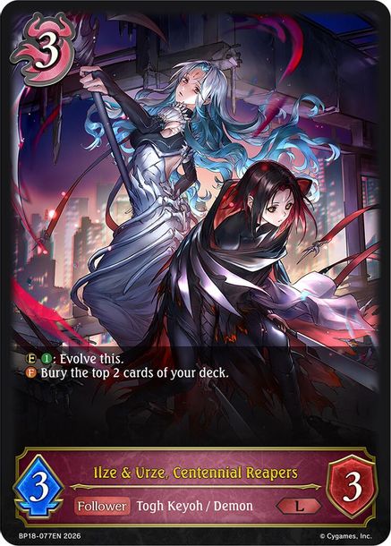 Ilze & Urze, Centennial Reapers - BP18-077EN - Legendary 1
