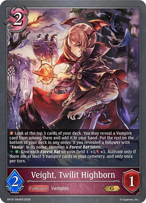 Veight, Twilit Highborn - BP18-084EN - Gold