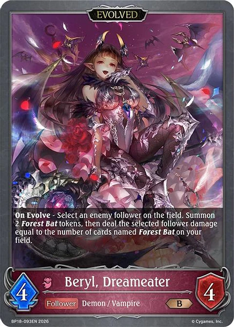 Beryl, Dreameater (Evolved) - BP18-093EN - Bronze