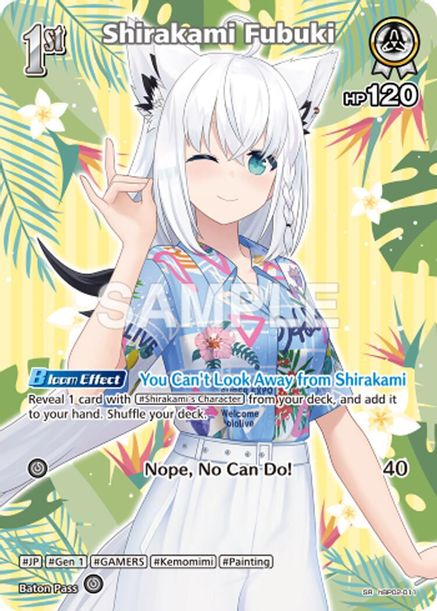 Shirakami Fubuki - hBP02-011 - Super Rare (hEB01) 1