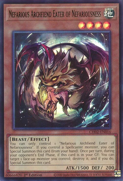 Nefarious Archfiend Eater of Nefariousness - CH02-EN016 - Ultra Rare