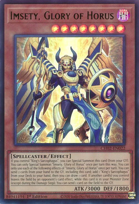 Imsety, Glory of Horus - CH02-EN022 - Ultra Rare