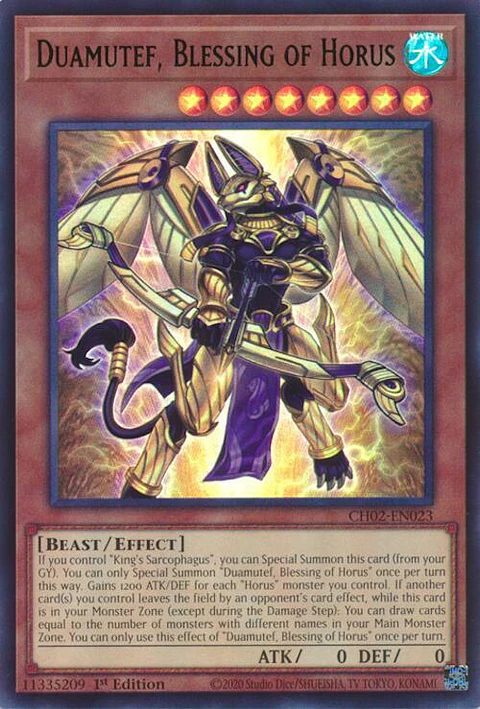 Duamutef, Blessing of Horus - CH02-EN023 - Ultra Rare