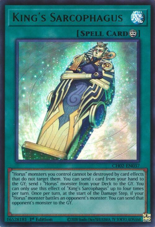 King's Sarcophagus - CH02-EN037 - Ultra Rare 1