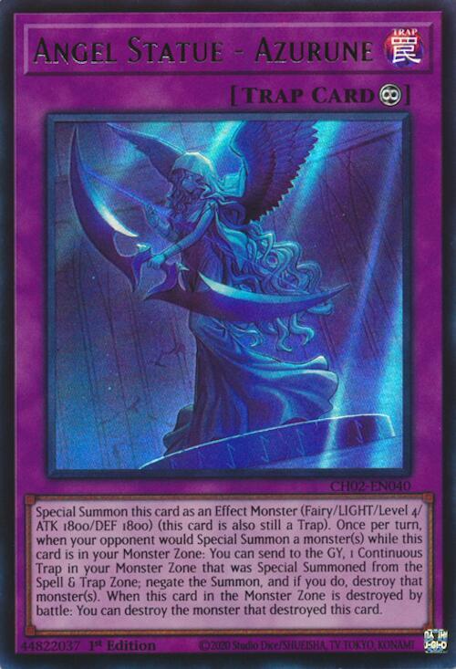 Angel Statue - Azurune - CH02-EN040 - Ultra Rare 1