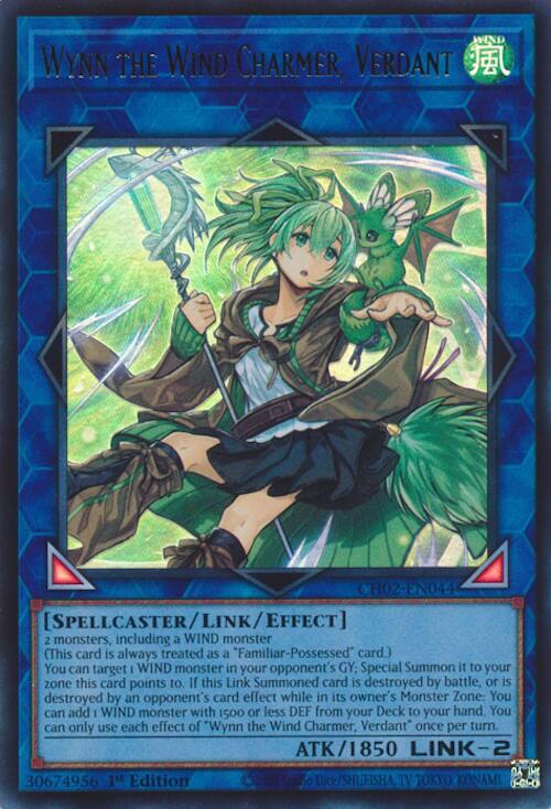 Wynn the Wind Charmer, Verdant - CH02-EN044 - Ultra Rare 1