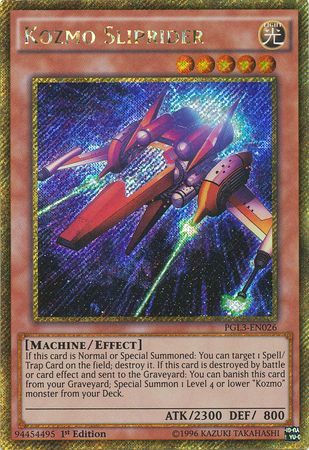 Kozmo Sliprider - PGL3-EN026 - Gold Secret Rare 1