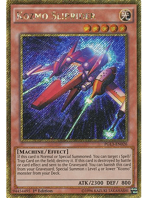 Kozmo Sliprider - PGL3-EN026 - Gold Secret Rare