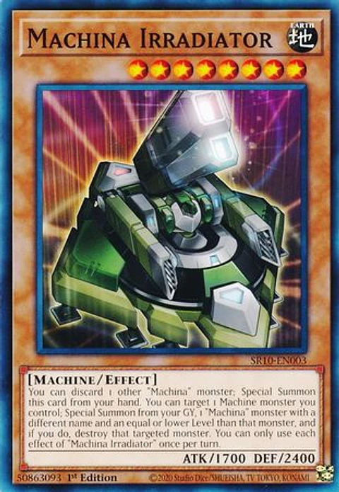 Machina Irradiator - SR10-EN003 - Common