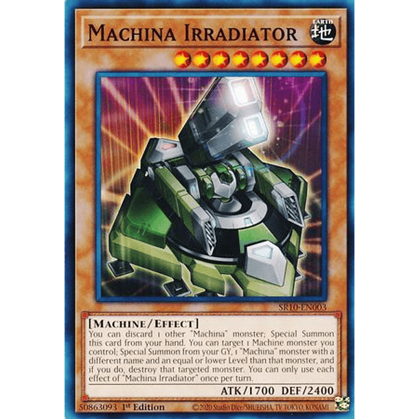 Machina Irradiator - SR10-EN003 - Common