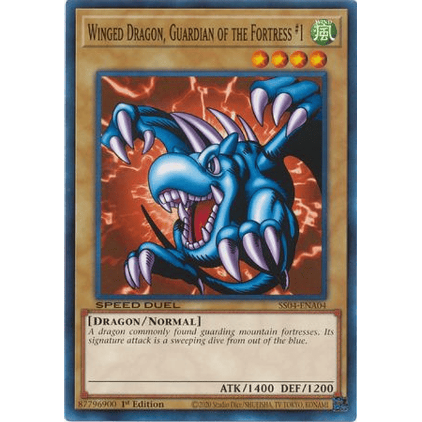 Winged Dragon, Guardian of the Fortress #1 - SS04-ENA04 - Common 