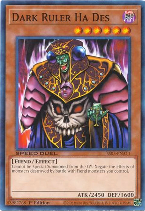 Dark Ruler Ha Des - SS05-ENA11 - Common 