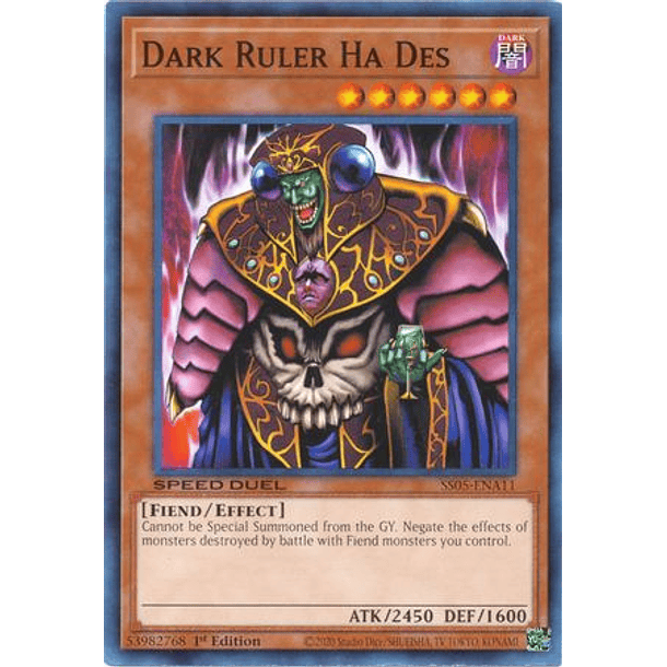 Dark Ruler Ha Des - SS05-ENA11 - Common 