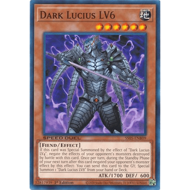 Dark Lucius LV6 - SS05-ENB09 - Common