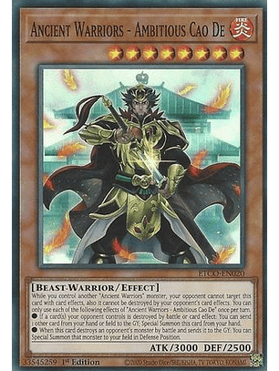 Ancient Warriors - Ambitious Cao De - ETCO-EN020 - Super Rare
