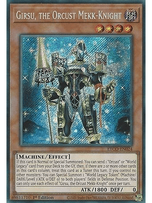 Girsu, the Orcust Mekk-Knight - ETCO-EN024 - Secret Rare