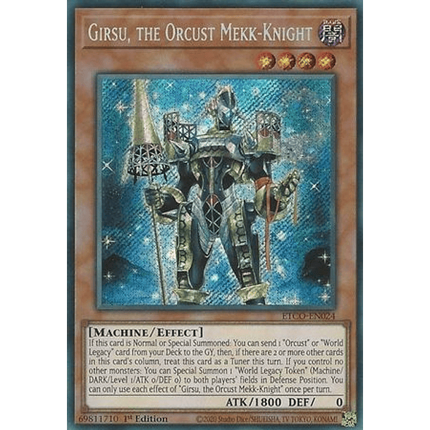 Girsu, the Orcust Mekk-Knight - ETCO-EN024 - Secret Rare