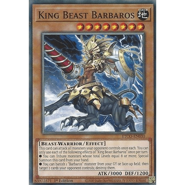 King Beast Barbaros - ETCO-EN030 - Common 