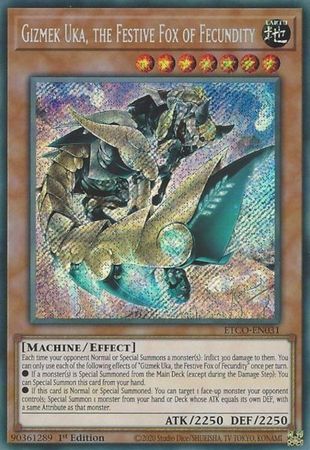 Gizmek Uka, the Festive Fox of Fecundity - ETCO-EN031 - Secret Rare  1