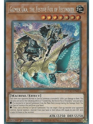 Gizmek Uka, the Festive Fox of Fecundity - ETCO-EN031 - Secret Rare 