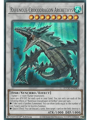 Ravenous Crocodragon Archethys - ETCO-EN043 - Ultra Rare