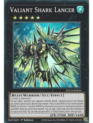 Valiant Shark Lancer - ETCO-EN044 - Super Rare