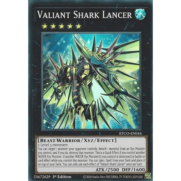 Valiant Shark Lancer - ETCO-EN044 - Super Rare