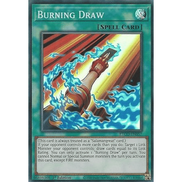 Burning Draw - ETCO-EN057 - Super Rare