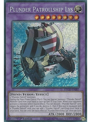Plunder Patrollship Lys - ETCO-EN087 - Secret Rare