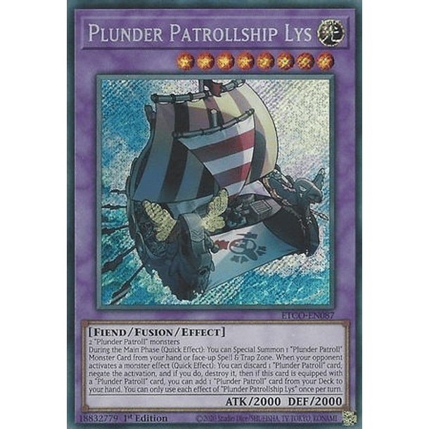Plunder Patrollship Lys - ETCO-EN087 - Secret Rare