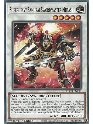 Superheavy Samurai Swordmaster Musashi - ETCO-EN099 - Common