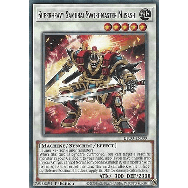 Superheavy Samurai Swordmaster Musashi - ETCO-EN099 - Common