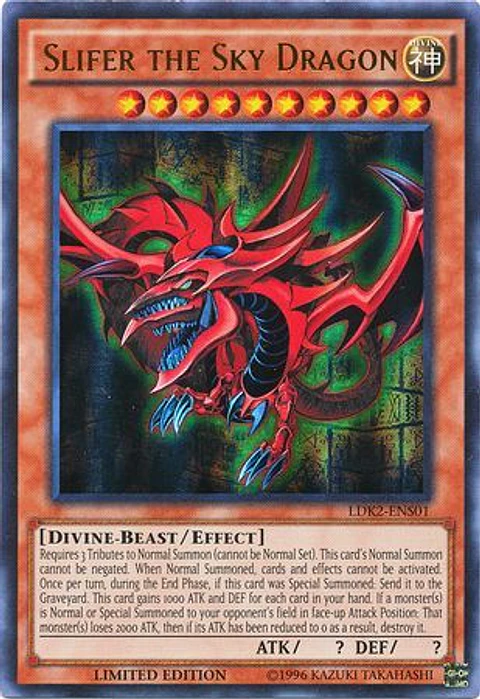 Slifer the Sky Dragon - LDK2-ENS01 - Ultra Rare Limited Edition