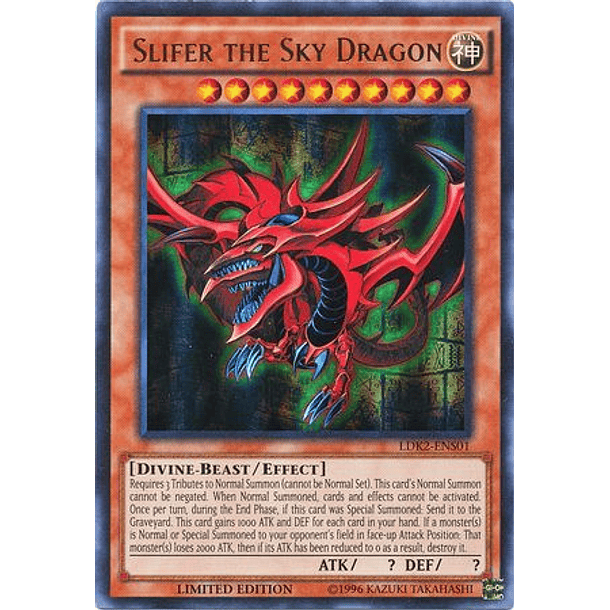 Slifer the Sky Dragon - LDK2-ENS01 - Ultra Rare Limited Edition