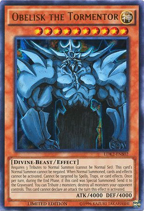Obelisk the Tormentor - LDK2-ENS02 - Ultra Rare Limited Edition