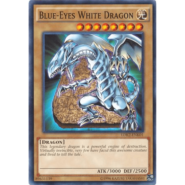 Blue-Eyes White Dragon (Tablet Background) - LDK2-ENK01 - Common