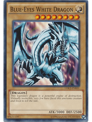 Blue-Eyes White Dragon (Red Sparks Background) - LDK2-ENK01 - Common  