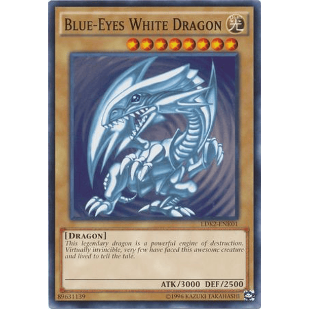 Blue-Eyes White Dragon (Blue Ripple Background) - LDK2-ENK01 - Common