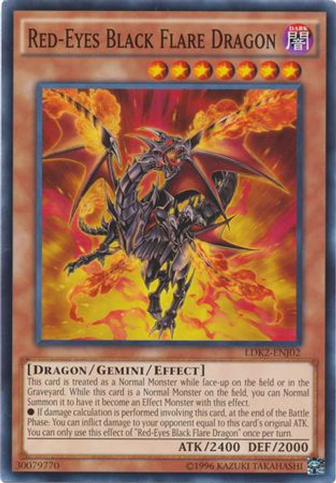 Red-Eyes Black Flare Dragon - LDK2-ENJ02 - Common
