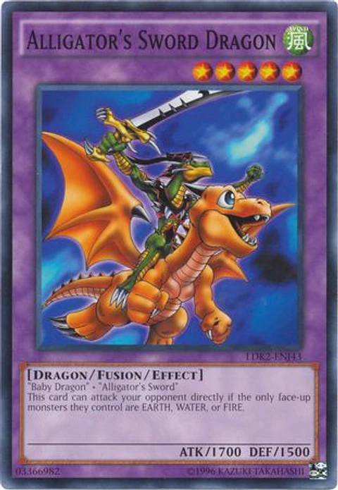 Alligator's Sword Dragon - LDK2-ENJ43 - Common